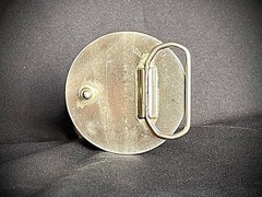 Handmade Round Cross Belt Buckle Gothic Rock Metal Darren McNeese