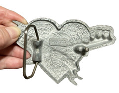Love Hurts Sailor Jerry Dagger Heart Tattoo Belt Buckle