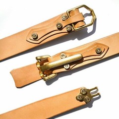 Mens Littleton Cavalry Belt Buckle Leather Craft Clasp Hook Buckle Vintage Brass