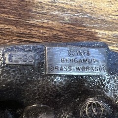 Vintage 1978 « 4×4 » 3D Pewter Jeep Bergamot Brass Works Belt Buckle # J-39