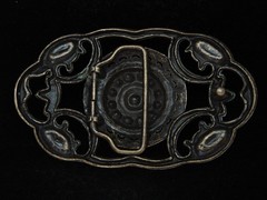 PA07117 REALLY NICE **FLORAL ORNAMENTAL** ART FASHION DESIGN BELT BUCKLE