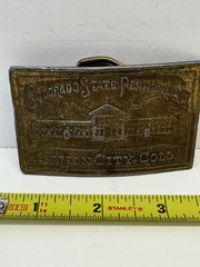 COLORADO PENITENTIARY BELT BUCKLE RARE FOR REPAIR FELON CONVICT JAIL