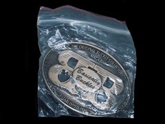 TG03110 NOS **BASICALLY BUCKLES COLLECTORS MAGAZINE** SOLID BRONZE BELT BUCKLE