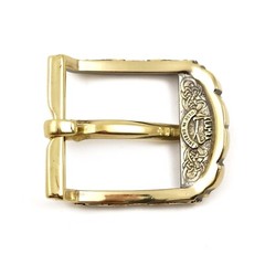 Brass belt buckle Odin&rsquo;s Wolves, pin type Old Norse Scandinavian Celtic buckle