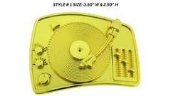 DISCO MENS ROCK REBEL Retro Turntable Belt Buckles Blaster Radio Dj Ghetto Music