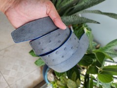 3.8CM Gray/Blue 100% Genuine Ostrich Leather Skin Men Belts Buckle-Handmade