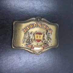 Vintage Honda Gold Wing Belt Buckle 1978 Two Eagles Brass Easy Rider AHM Bike