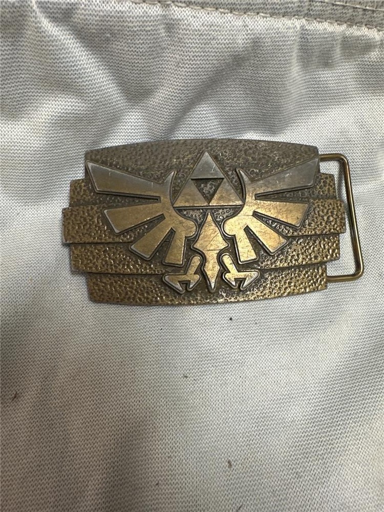 Vintage Brass Nintendo Zelda Belt Buckle