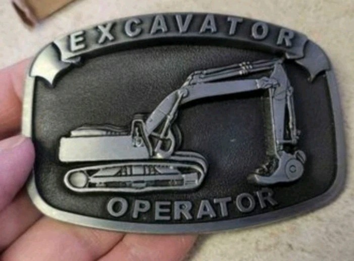 Excavator Operator Belt Buckle More Trades Also Plumber Mechanic Carpenter