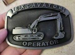 Excavator Operator Belt Buckle More Trades Also Plumber Mechanic Carpenter