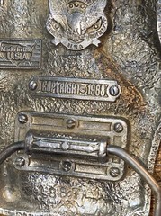 VTG Vietnam Veteran And Proud Of It Belt Buckle Enamel Great American Buckle Co