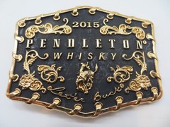 2015 PENDLETON WHISKEY BELT BUCKLE Montana Silversmiths #1083