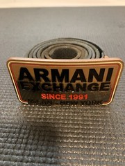 Armani Exchange Vintage Leather Belt 42” Fashion Quality Accessories Y2K