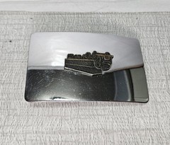 Vintage Mixed Metal Big Rig Belt Buckle Chrome And Brass Cabover Semi Truck 3×2