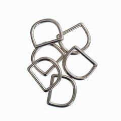 Nickel 1&Prime; D-Rings Hardware by Buckleguy – Set of 6
