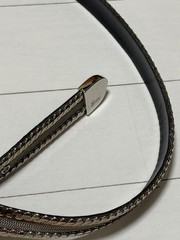 GUCCI Pre-Owned Silver Thin Leather Belt