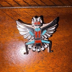 Native American Zuni Knifewing Dancer Bolo Tie Slide Pendant
