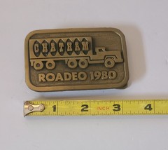 vintage 1980 belt buckle Chatham RODEO southwestern COWBOY native american