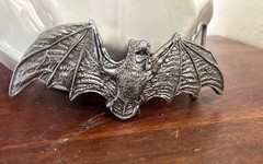 Vintage Style Bat Belt Buckle Dracula Megabat Gothic Western Design Metal