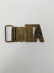 Vtg Allen Name Belt Buckle Mens Brass Western Gift Idea Gold