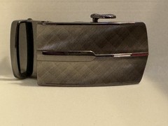 Automatic Belt Buckle Gunmetal Tone Slide Lock Ratchet Style Men’s Belt Buckle