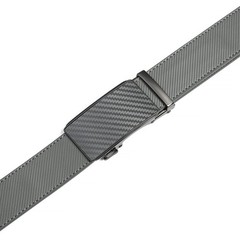 Drowsmen Leather 36&Prime;-42&Prime; Waist Adjustable, Carbon Fiber Gray/Grey Belts