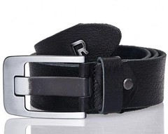 Redbridge men&rsquo;s belt leather belt 100% real leather premium belt black -1 Mod2