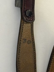 Chacon Unisex Size 30 Red or Brown Leather Sterling Silver Buckle Belt