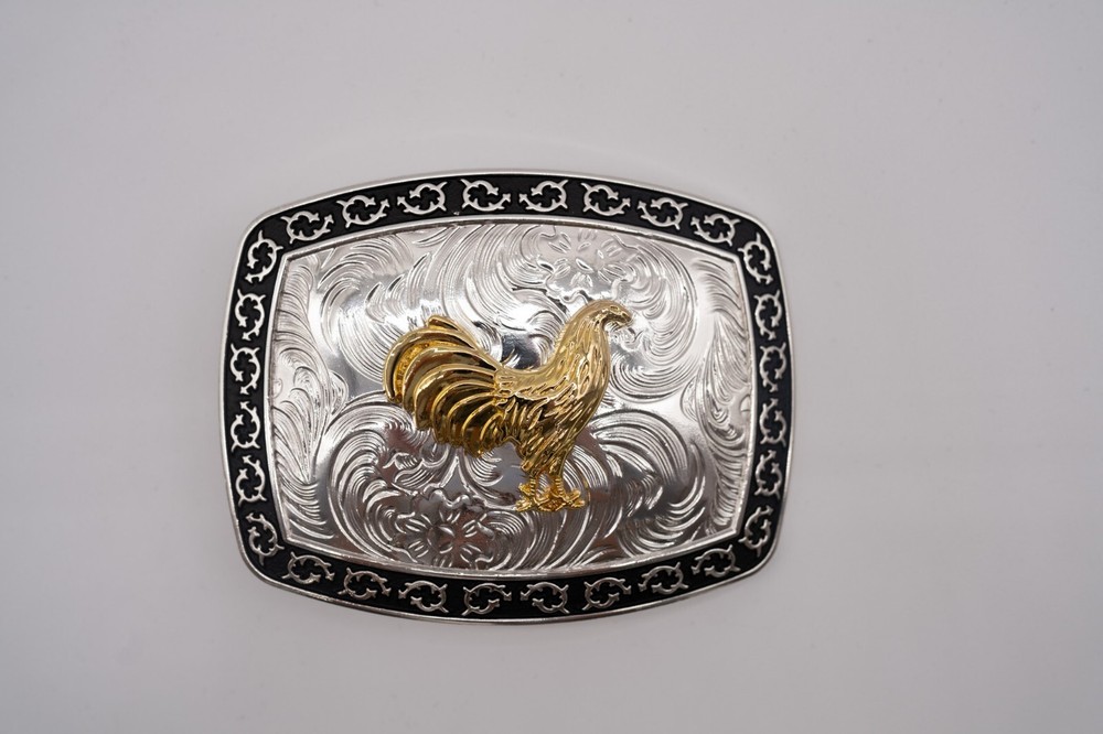 ROOSTER BELT BUCKLE FLAG MAP RODEO COWBOY WESTERN TEXAS NEW Hebillas Vaqueras