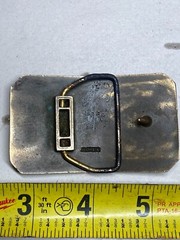 Vintage Western Crude Oil Inc Safety Achievement Brass Belt Buckle Jostens
