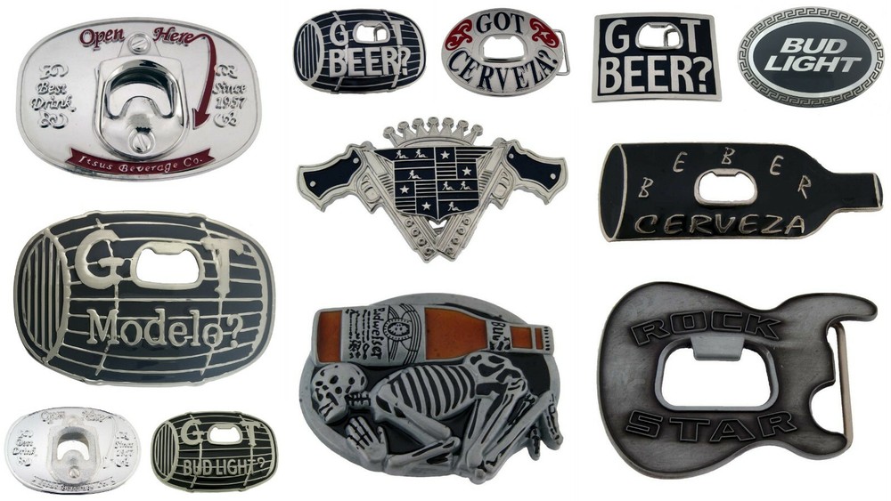 belt buckle lot 12 pieces bottle openers Mens Wholesale Halloween Party Costumes