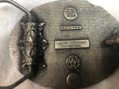 U.S. Marines Vintage Enameled Belt Buckle 1982 Beramot Brass Works