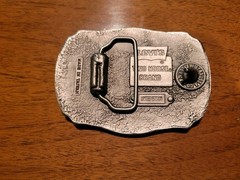 Levi Strauss Co 1873 Two Horse Brand Limited Edition Nice Used Metal Belt Buckle
