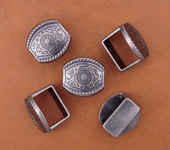 Heavy Duty Silver Flower Engraved Western Cowgirl Belt Buckle Set Fit 15mm Strap