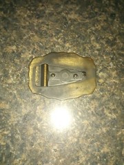 Vintage Tom Name Brass Belt Buckle