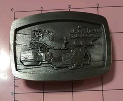 Vintage NOS CAT Road Builders Belt Buckle Caterpillar Heavy Equipment 1992