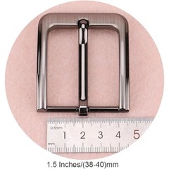 1.5 Inches (38-40 Mm) Belt Buckle Single Prong Square Replacement Buckle for Men