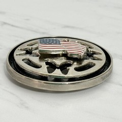American Flag Butterfly Spinning Fidget Belt Buckle Novelty – 3.44&Prime;