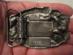 1985 MOUNT RUSHMORE BELT BUCKLE – LMTD EDITION #786B/5000 – HEAVY – BOX GW 2