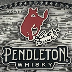 2023 Pendleton Whisky Belt Buckle Montana Silversmiths Let ‘er Buck Rodeo NEW