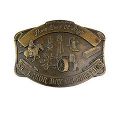 Vintage Wagner South Dakota 84th Labor Day Celebration Metal Belt Buckle #389
