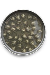 Men Belt Buckle Round 3&Prime; Heavy Metal Dome Skulls Silver Brown Biker Accessory