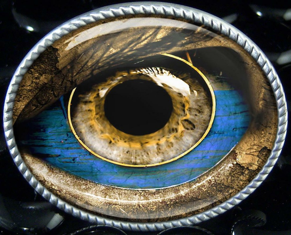 Alien Monster Eye Unisex Handmade Artisan Belt Buckle