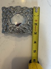 Silver Thistle Belt Buckle, 3” X 3.75”