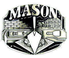 Mason Freemason Masonic Enameled Belt Buckle New