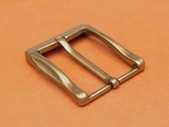 40mm Cool Retro Antique Brass Casual Men Single Pin Prong Leather Belt Buckle