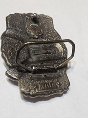 Vtg Belt Buckle Metal Eagle 1984 Lacqured Ride Made In USA Motorcycle 10811