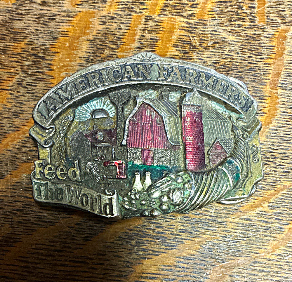Great American Vintage « Feed the World » Farm Scene Western Buckle