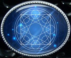 Magic Geometry Belt Buckle – Metatron&rsquo;s Cube Esoteric Handmade Buckle – 38