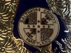 Balto Co Railroad Police Belt Buckle 1.75&Prime; Loop Maryland Railway Service